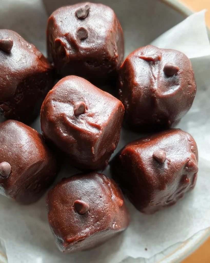 3-Ingredient No Bake Brownie Bites