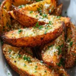 Baked Garlic Parmesan Potato Wedges 16 Baked Garlic Parmesan Potato Wedges
