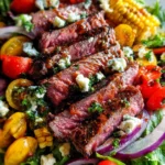 Balsamic Steak Gorgonzola Salad with Grilled Corn 33 Balsamic Steak Gorgonzola Salad with Grilled Corn