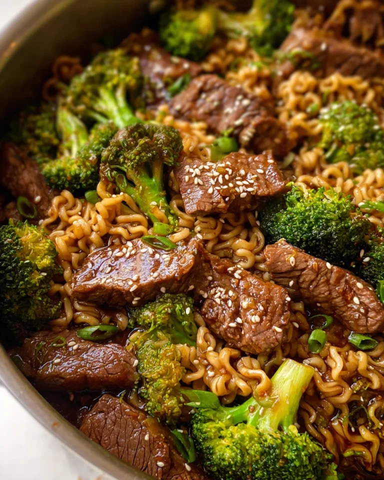 Beef and Broccoli Ramen Stir Fry