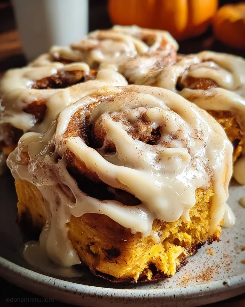 Brown Butter Pumpkin Cinnamon Rolls