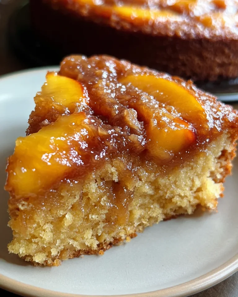 Brown Sugar Peach Cake