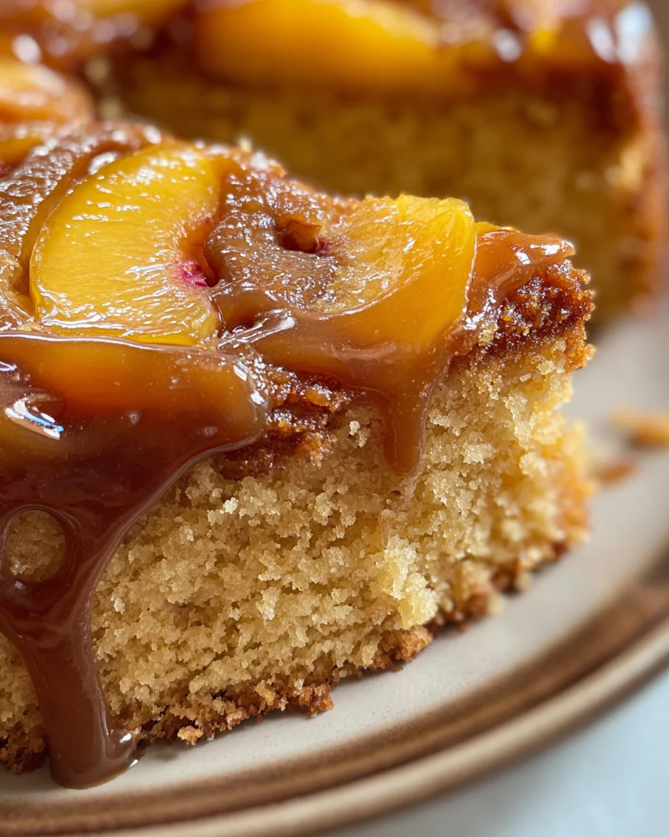 Brown Sugar Peach Cake 19 Brown