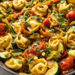 Cheese Tortellini with Summer Veggies 20 Cheese Tortellini with Summer Veggies