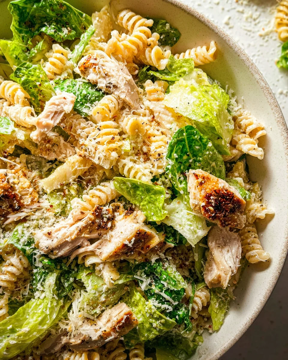 Chicken Caesar Pasta Salad 16 Chicken