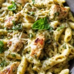 Creamy Chicken Pesto Pasta