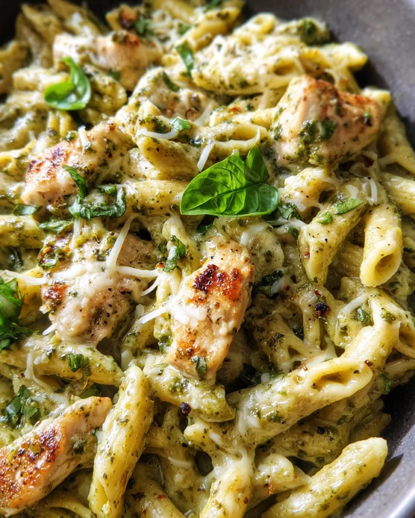 Creamy Chicken Pesto Pasta