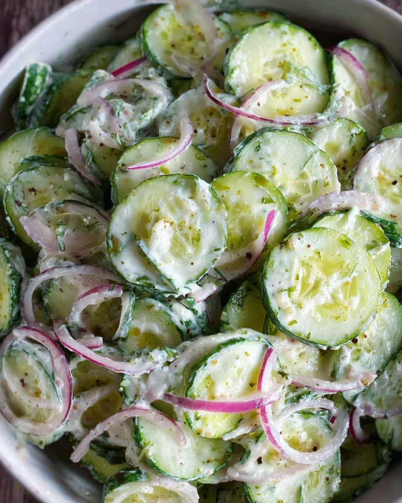 Creamy Italian Cucumber Salad