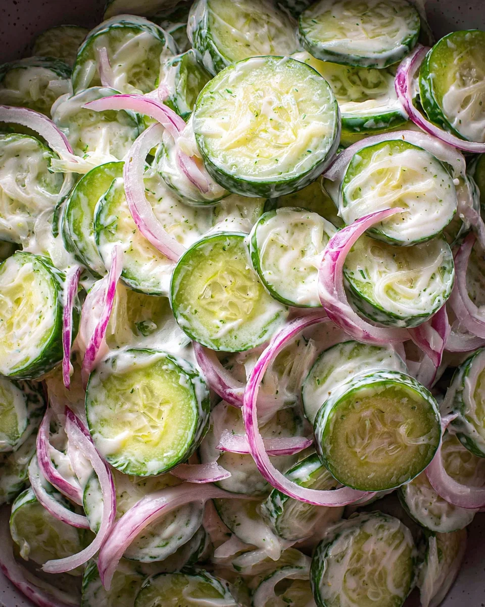Creamy Italian Cucumber Salad 19 Creamy