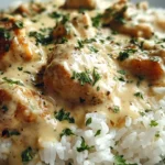 Creamy Smothered Chicken and Rice 24 Creamy Smothered Chicken and Rice
