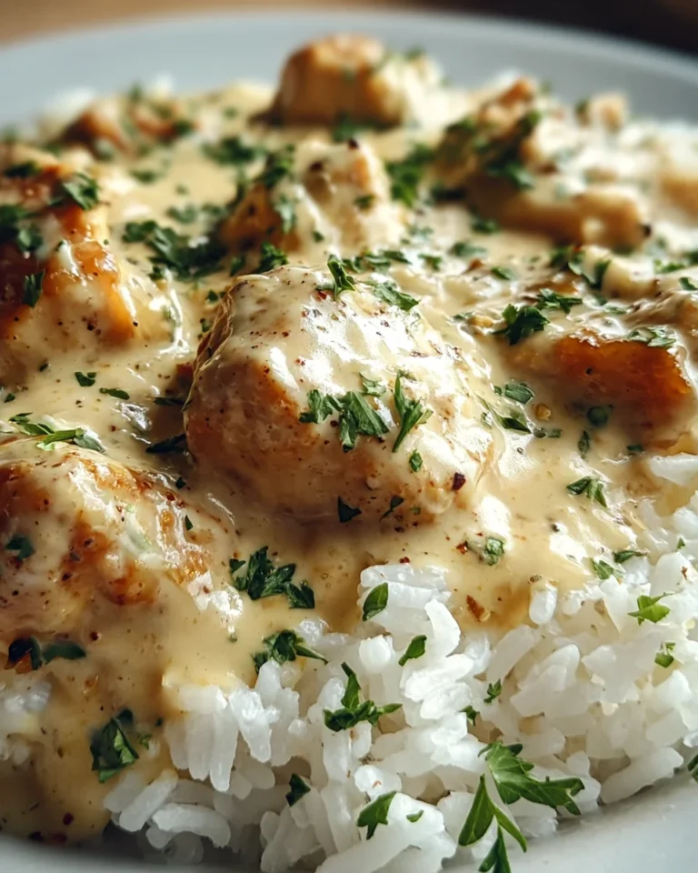Creamy Smothered Chicken and Rice