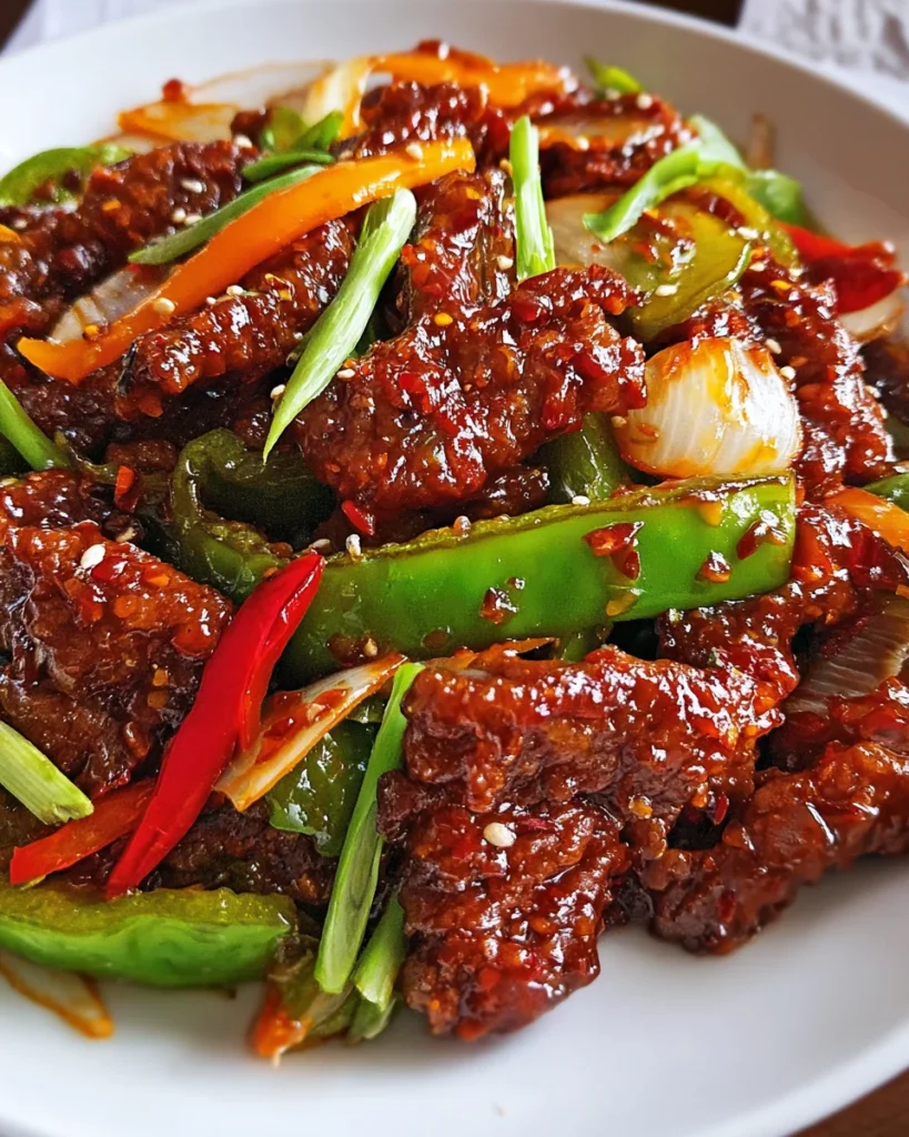 Crispy Chilli Beef with Sweet Chilli Sauce