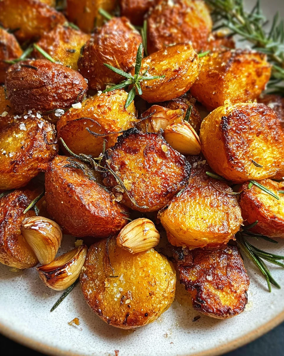 Crispy Roast Potatoes with Rosemary and Garlic - Whole30 19 Crispy