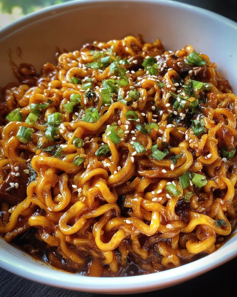 Easy Saucy Ramen Noodles
