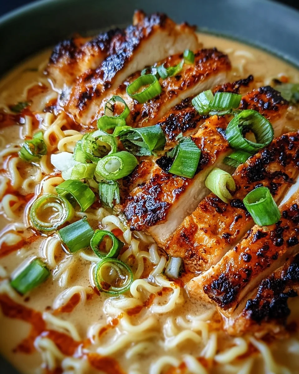 Fiery Chicken Ramen with Creamy Garlic Sauce 25 Fiery