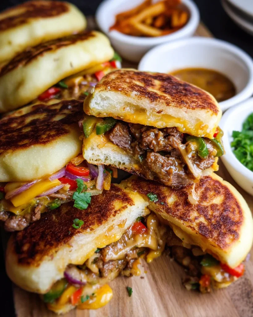 Fluffy Pan Bread With Beef