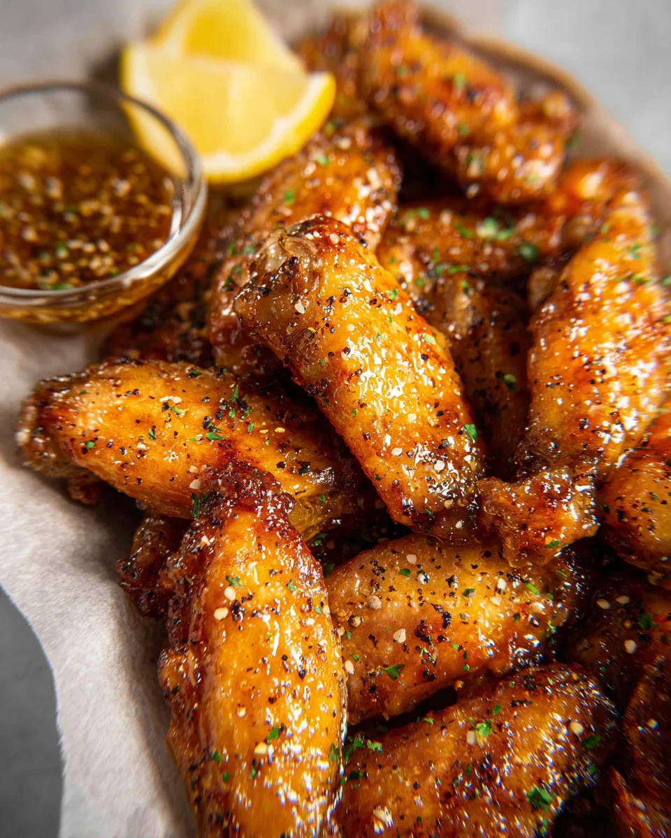 Honey Lemon Pepper Wings 24 Honey