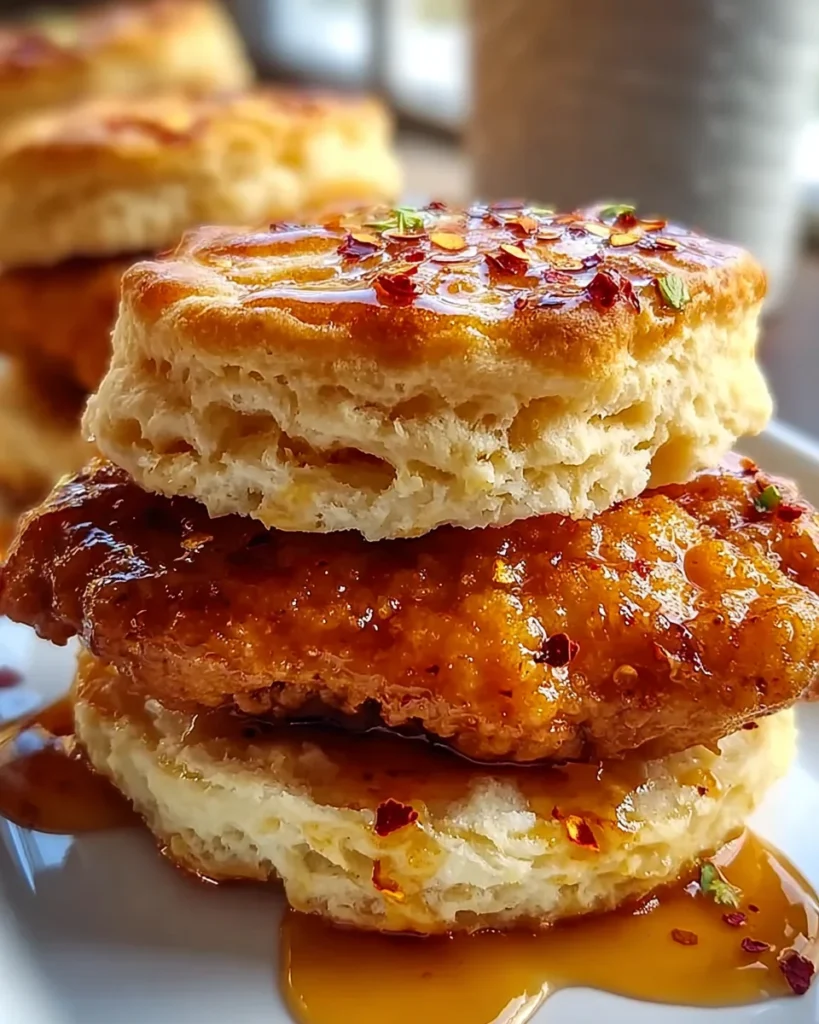 Hot Honey Chicken Biscuits
