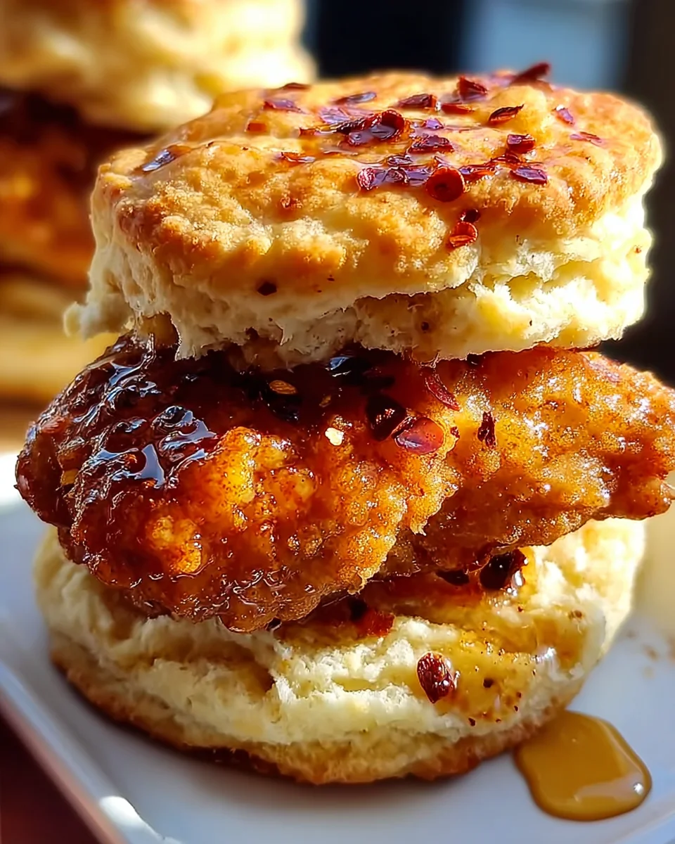 Hot Honey Chicken Biscuits 18 Hot