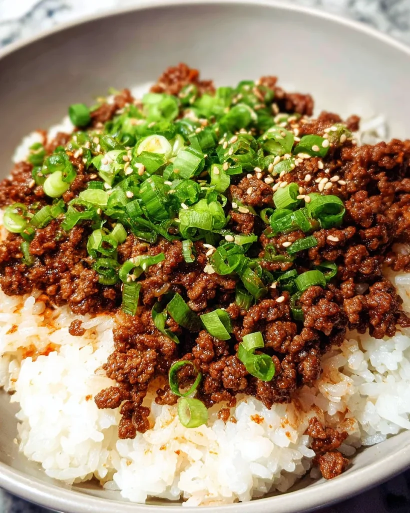 Korean Ground Beef Bowl (25-Minutes)