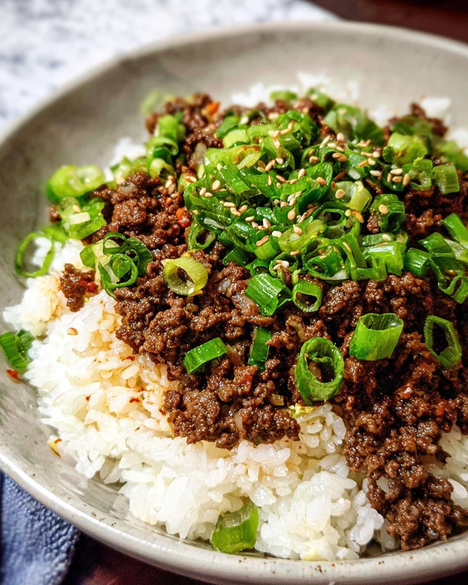 Korean Ground Beef Bowl (25-Minutes) 16 Korean