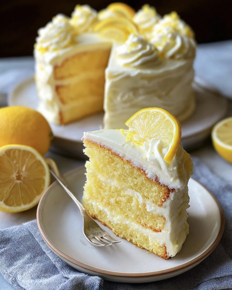 Lemon Velvet Cake with Lemon Cream Cheese Frosting 21 Lemon