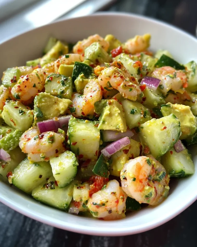 Mediterranean Keto Shrimp Salad