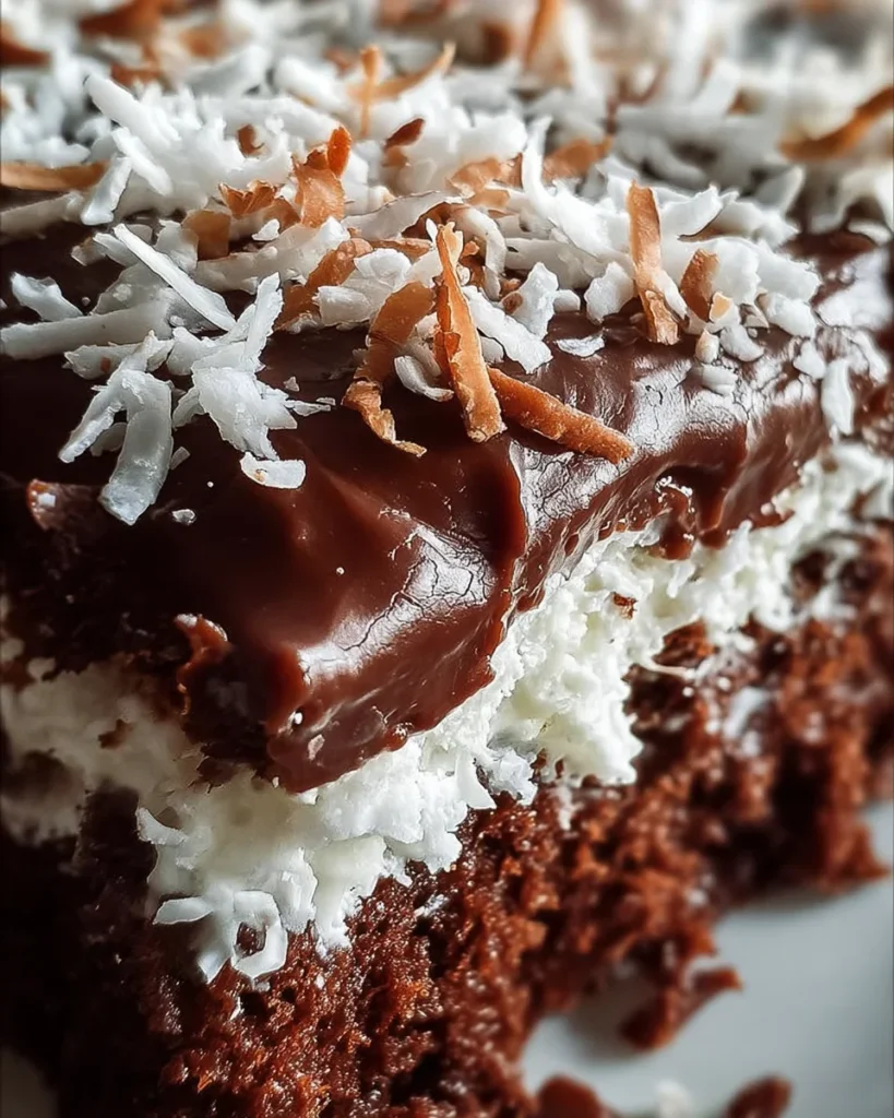 Mounds Poke Cake