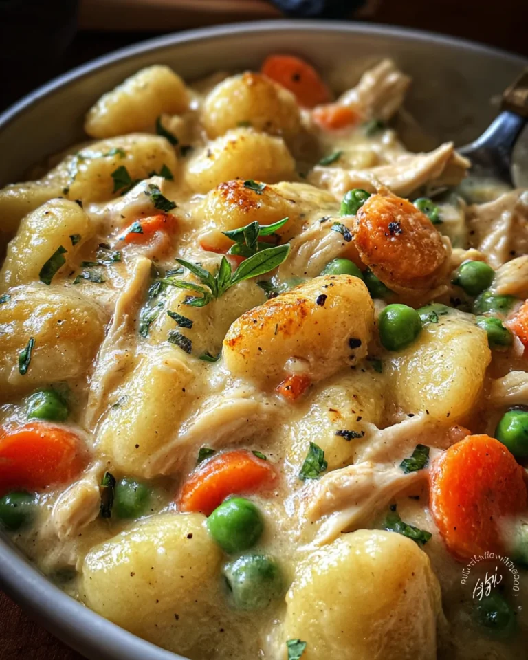 One Pot Gnocchi Chicken Pot Pie