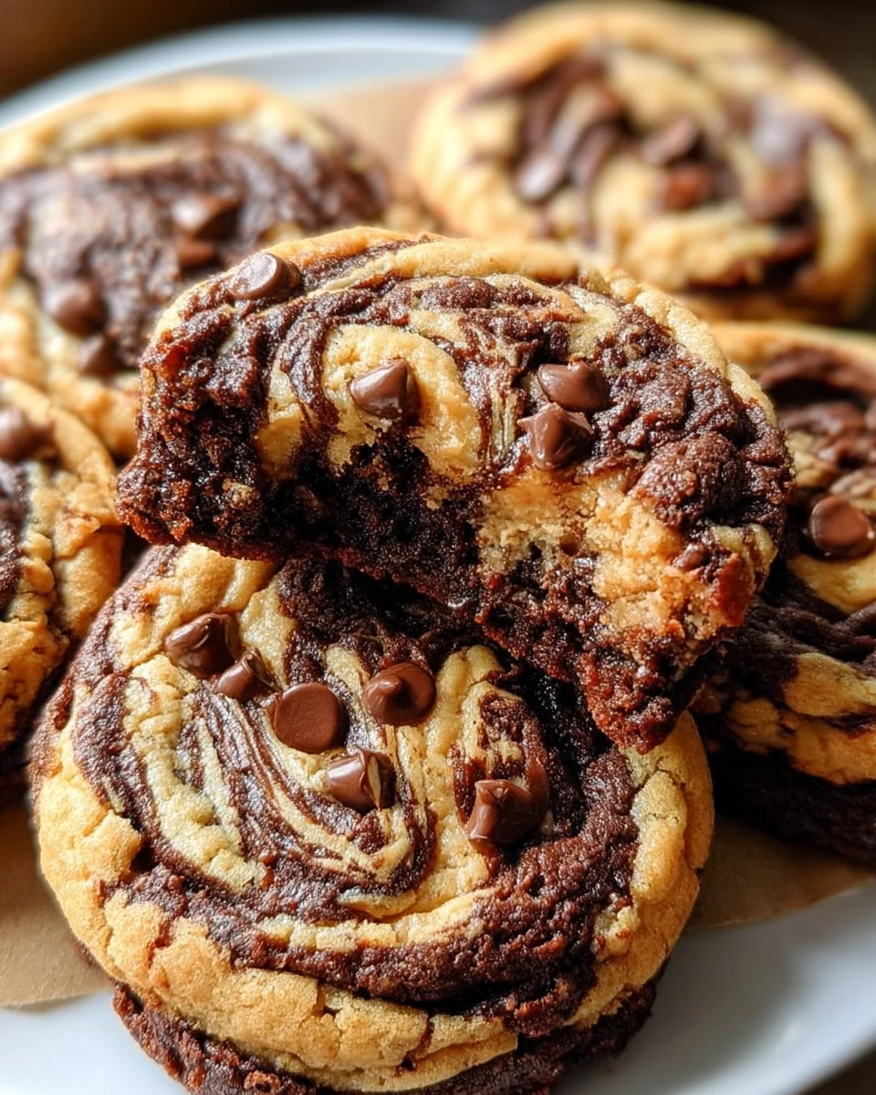 Peanut Butter Brownie Swirl Cookies 22 Peanut