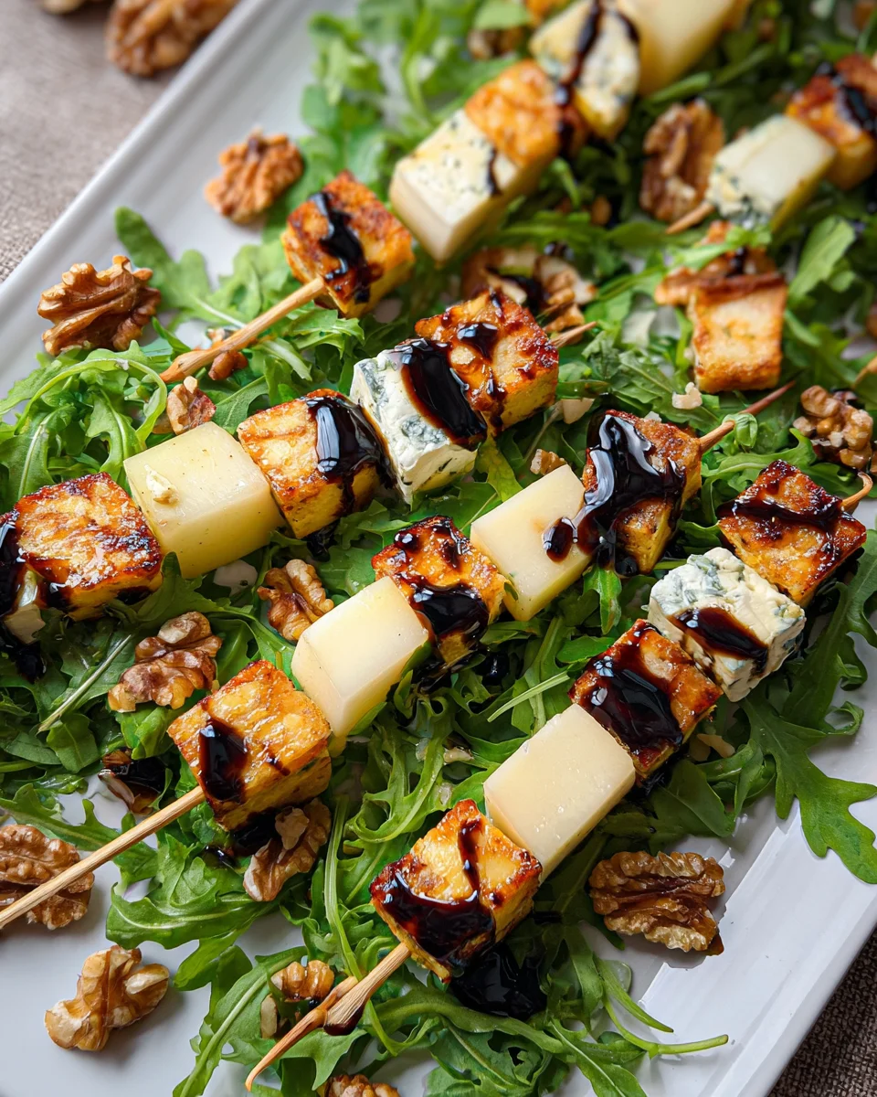 Pear & Brie Cheese Salad Skewers 13 Pear