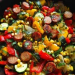 Sausage and Veggies Skillet - 30 Minute, One-Pan Meal 18 Sausage and Veggies Skillet - 30 Minute, One-Pan Meal