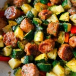 Skillet Sausage and Zucchini
