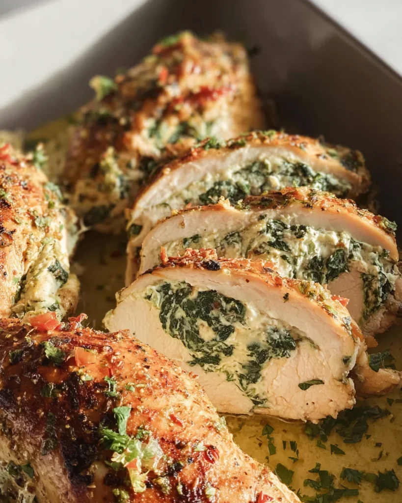 Spinach Stuffed Chicken Breasts