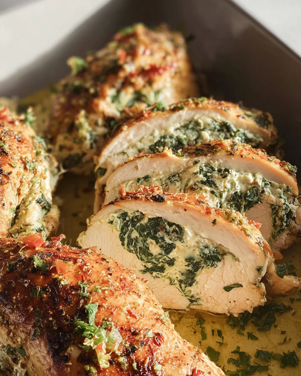 Spinach Stuffed Chicken Breasts 24 Spinach Stuffed Chicken Breasts