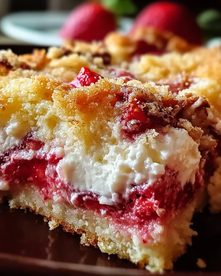 Strawberry Cheesecake Dump Cake