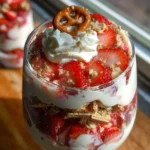 Strawberry Pretzel Salad Parfaits 17 Strawberry Pretzel Salad Parfaits