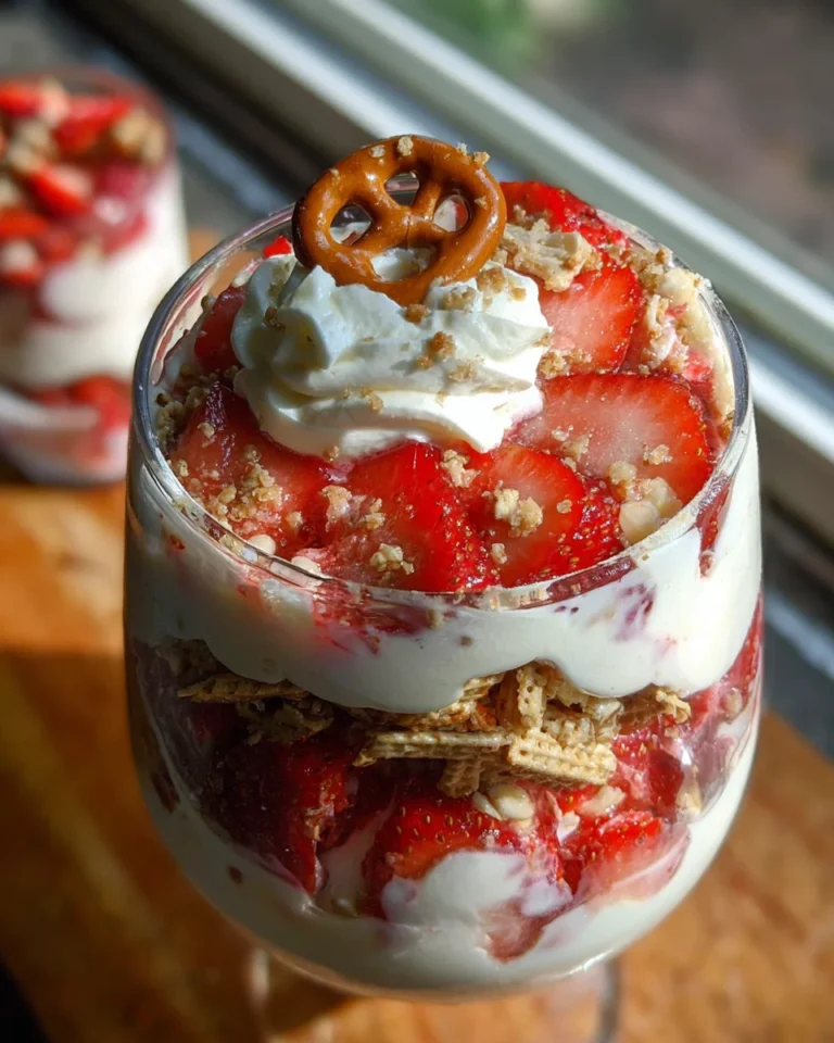 Strawberry Pretzel Salad Parfaits
