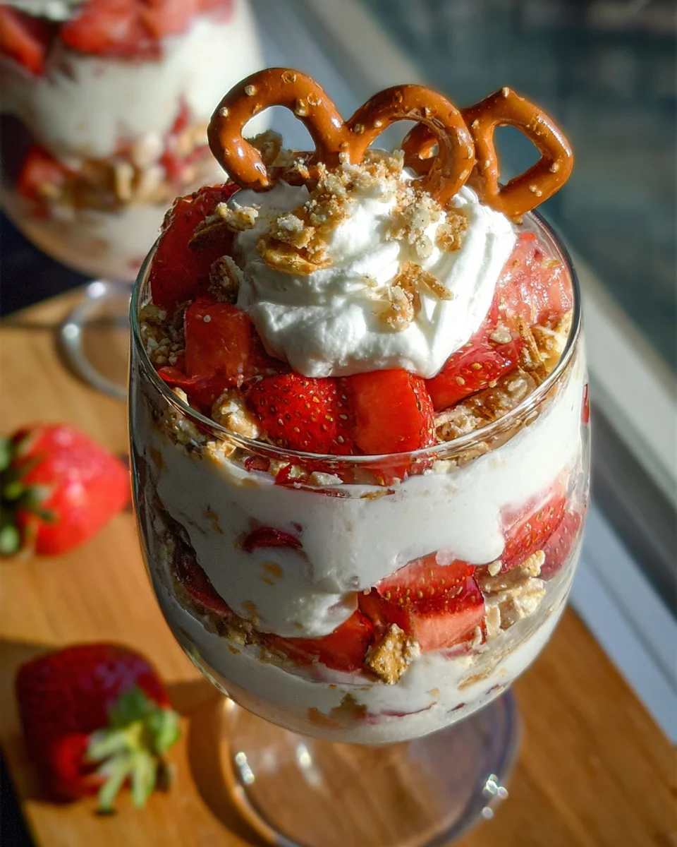 Strawberry Pretzel Salad Parfaits 15 Strawberry