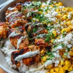 Street Corn Chicken Rice Bowl