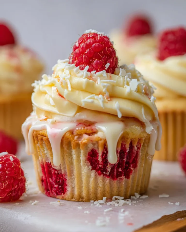 The Best White Chocolate Raspberry Cupcakes