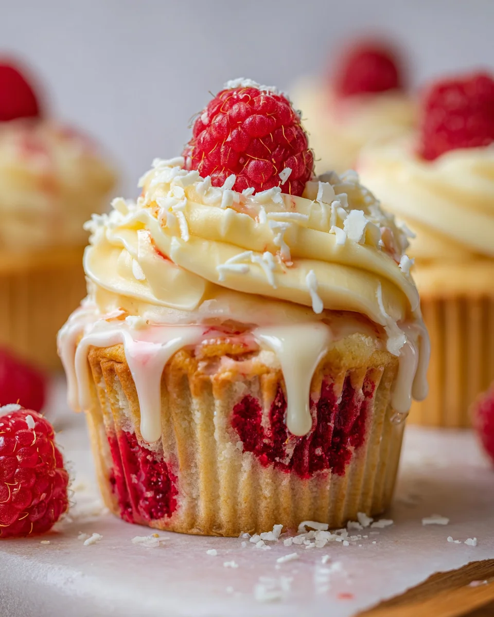 The Best White Chocolate Raspberry Cupcakes