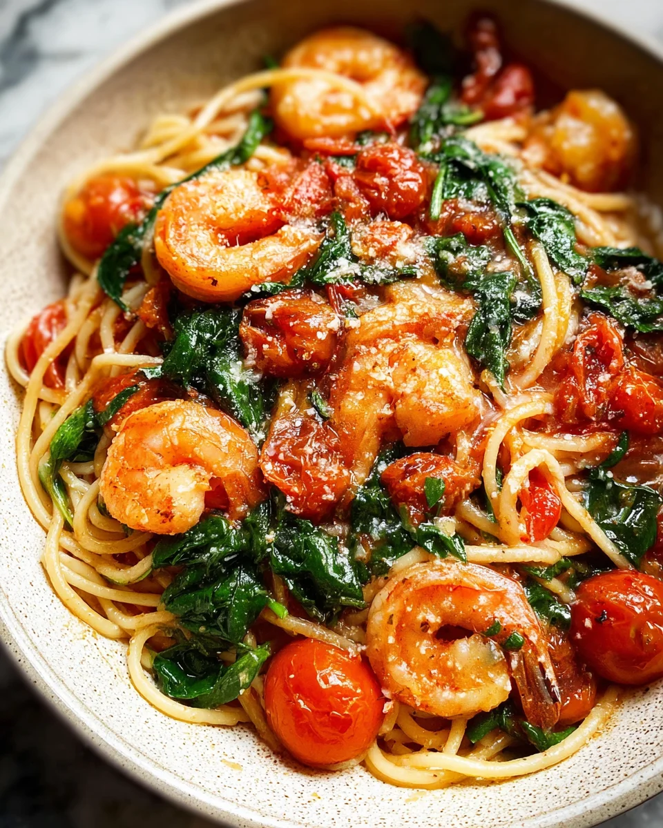 Tomato Spinach Shrimp Pasta 18 Tomato
