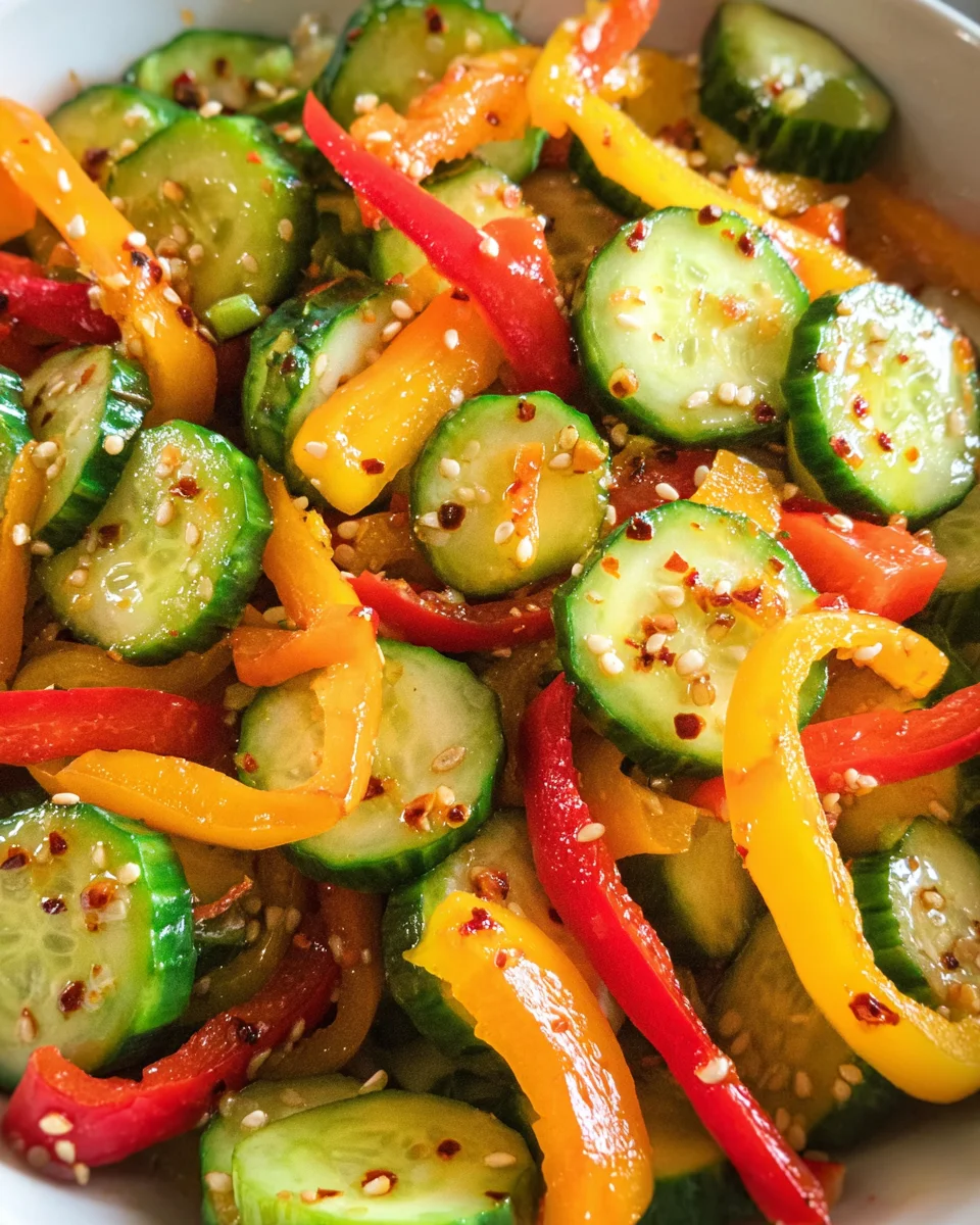 Viral TikTok Cucumber & Bell Pepper Salad 14 Viral TikTok Cucumber & Bell Pepper Salad