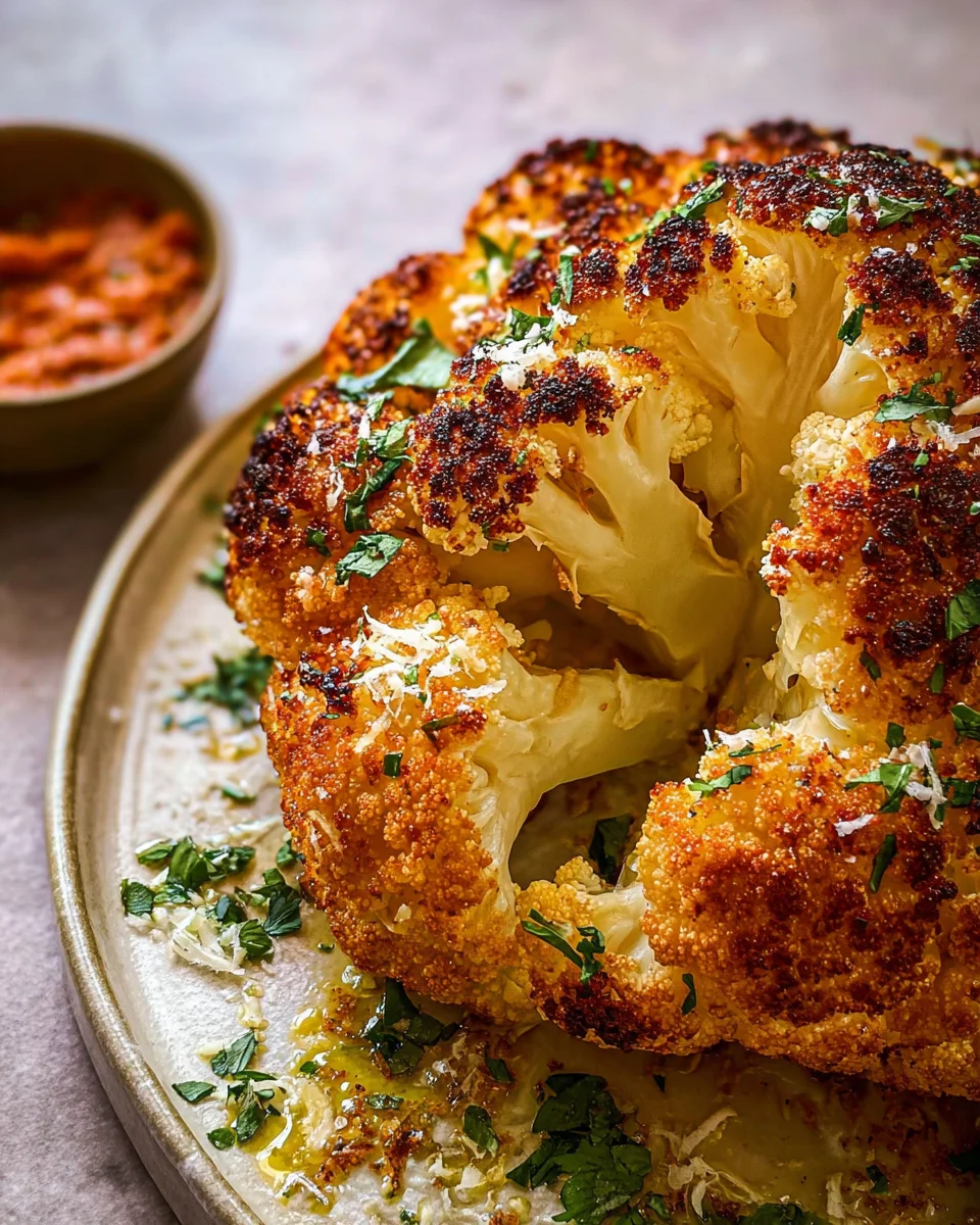 Whole Roasted Cauliflower 23 Whole