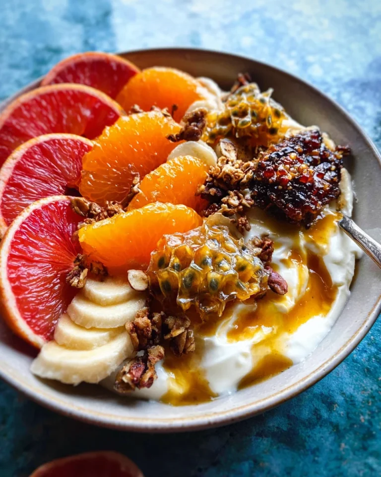 Winter Citrus Ricotta Breakfast Bowl with Honeycomb