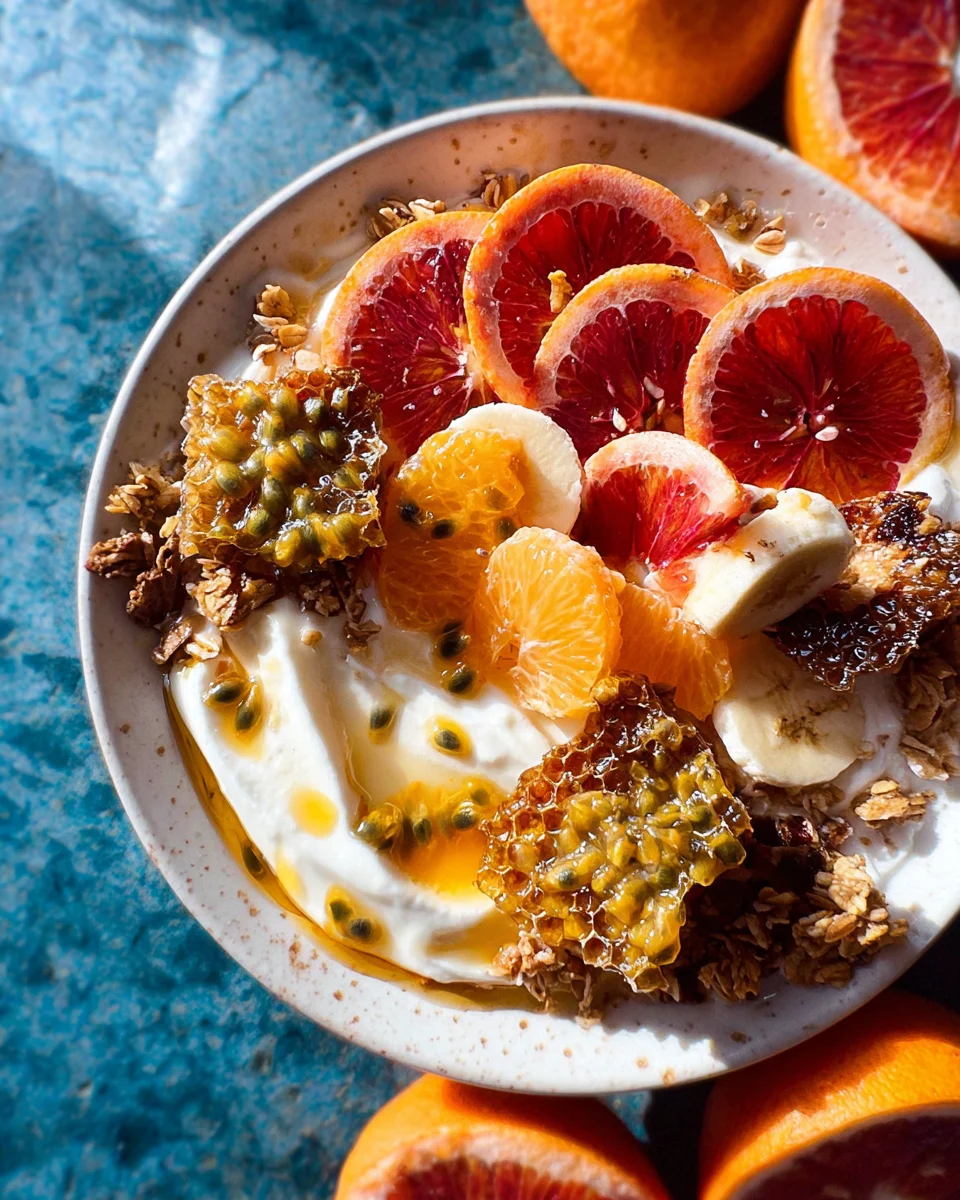Winter Citrus Ricotta Breakfast Bowl with Honeycomb 17 Winter