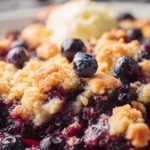 4 Ingredient Blueberry Cobbler