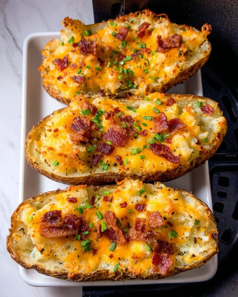 Air Fryer Twice Baked Potatoes