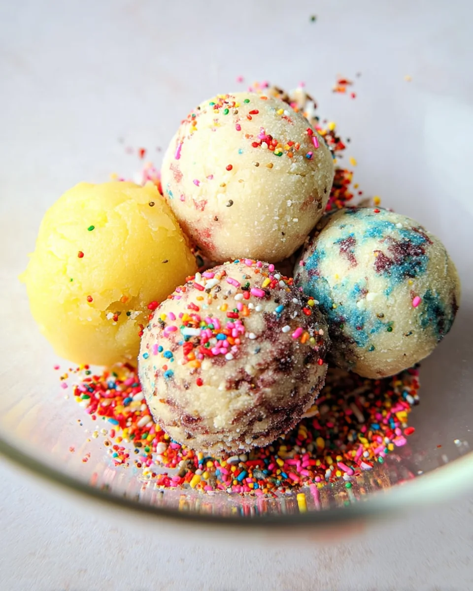 Applesauce Birthday Cake Protein Balls 16 Applesauce